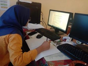 Saat Ujian Sekolah Moda Daring Jenjang SMP  Digelar di Bandung Barat