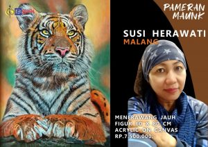 GBSRI bersama segenap Perupa Nusantara menyelenggarakan gerakan keprihatinan atas kelestarian Harimau Sumatera melalui event “Pameran Art For Maunk”, mulai Juli sampai Desember 2020, (Foto: Dok. GBSRI).
